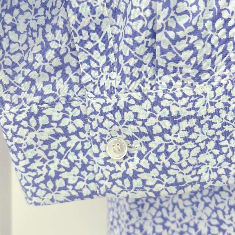 Talbots Wrinkle Resistant Button Down | Purple Fl… - image 7